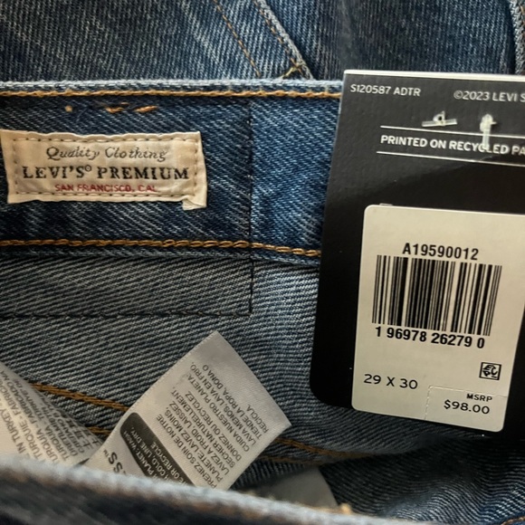 NEW Levi’s 501 90’s jeans medium wash 29 - Picture 10 of 13